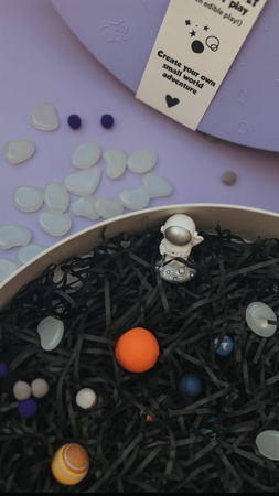 Jellystone, Zestaw sensoryczny Galaktyka, wkład do tacki sensorycznej Play Tray