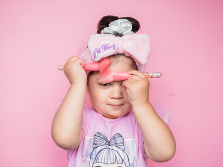 Oh Flossy, Zestaw 5 pędzli do makijażu z uchwytami w stylu słodkiej posypki