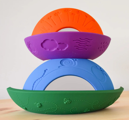 Jellystone, Tęcza sensoryczna Over the rainbow Bright, 5 elementów