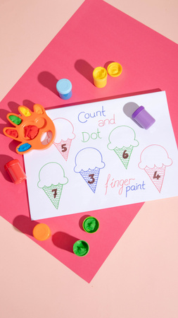 ChildGen, Paleta do malowania palcami w kształcie dłoni