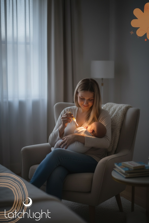 LatchLight – Inovativní noční lampička, která nenarušuje spánkové fáze, přenosná, s klipsem a směrovým světlem.