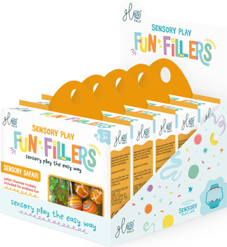 Glo Pals - SAFARI CASE Fun Fillers Wkład, figurki, brokaty do słoików, zabaw sensorycznych