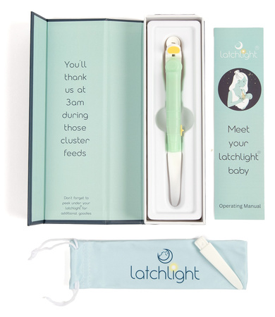 LatchLight – Innovative night lamp that does not disrupt sleep phases, portable, with a clip and directional light.