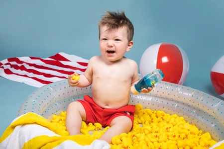 Petit Boum, Butelka sensoryczna, dwufazowa MOVE kaczka