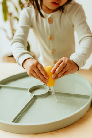 Jellystone, Tray Play 2 v 1 Senzorický podnos, Sage, zelená barva