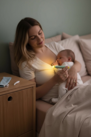 LatchLight – Innovative night lamp that does not disrupt sleep phases, portable, with a clip and directional light.