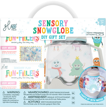Glo Pals, ZOO Sensory Set, Sensory Jar with Magical Fillers and Stickers
