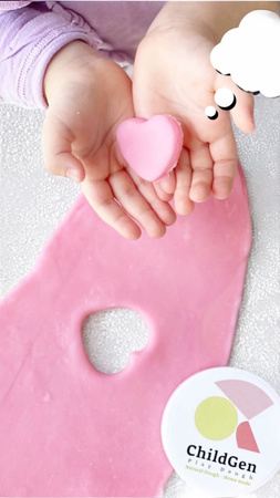 ChildGen, Naturalna ciastolina w słoiczkach - zestaw 6 kolorów PASTELE