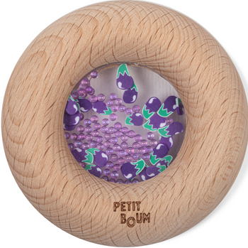 Petit Boum, Sensory Rattle, Eggplant