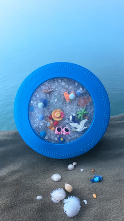 Jellystone, Peekaboo Sensory Bag BEACH