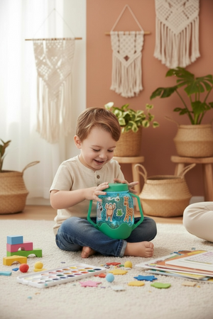 Glo Pals, ZOO Sensory Set, Sensory Jar with Magical Fillers and Stickers