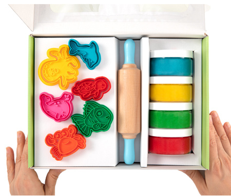 ChildGen, Zestaw kreatywny MORSKIE ZWIERZĘTA, 100% naturalna ciastolina i akcesoria sea creatures