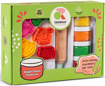 ChildGen Natural Playdough Premium Set - Vehicles