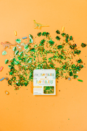 Glo Pals - SAFARI CASE Fun Fillers Wkład, figurki, brokaty do słoików, zabaw sensorycznych