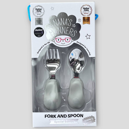 Nana's Manners ETAP 2 Widelec i łyżka GREY