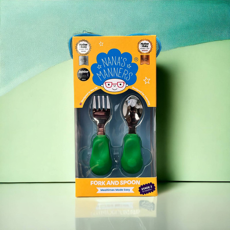 Nana's Manners ETAP 2 Widelec i łyżka GREEN