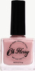 Oh Flossy, Lakier do paznokci Jasny Róż/Nude, 12 ml, bio brokat, roślinna formuła PASTEL PINK