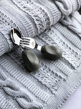 Nana's Manners ETAP 2 Widelec i łyżka GREY