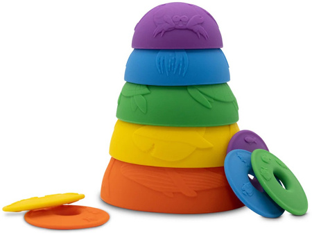 Jellystone, Ocean Stacking Cups RAINBOW