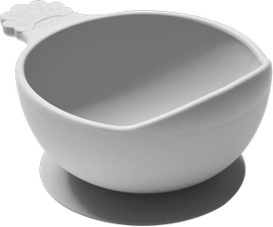 Nana's Manners GREY Suction Bowl for Weaning Babies & Toddlers