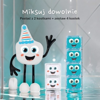 Bath Set with Buddy and Sensory Cubes, Character + 6 Cubes