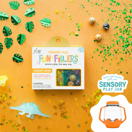 Glo Pals - SAFARI CASE Fun Fillers Wkład, figurki, brokaty do słoików, zabaw sensorycznych