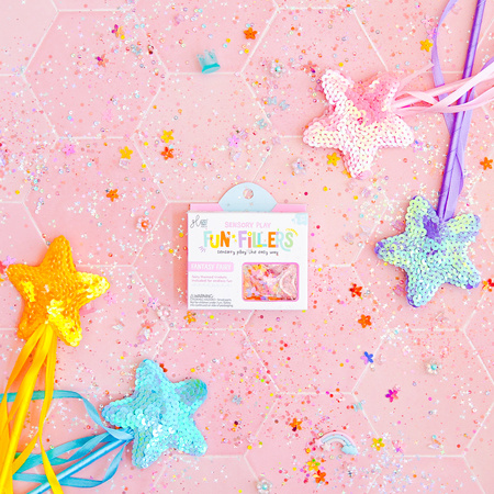 Glo Pals - CASE: FAIRY Fun Fillers Wkład, figurki, brokaty do słoików, zabaw sensorycznych