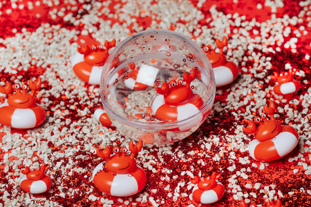 Petit Boum Happy Bubbles – kula sensoryczna Krab