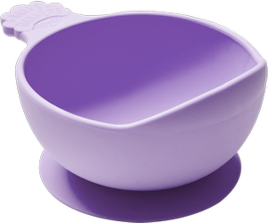 Nana's Manners PURPLE Suction Bowl for Weaning Babies & Toddlers
