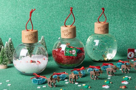 Petit Boum, Set of 3 Baubles, Holiday Collection