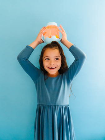 Glo Pals, Słoik sensoryczny do napełniania wodą, kolor błękitny, Frosty Fun