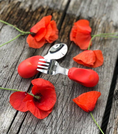 Nana's Manners 2 Widelec i łyżka ORANGE 1-3 lat