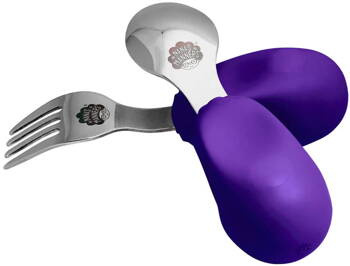 Nana's Manners STAGE 2 Toddler Cutlery PURPLE 1y+