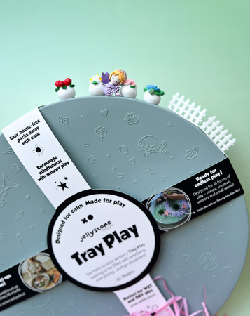 Jellystone, Zestaw sensoryczny Zaczarowany Ogród, wkład do tacki sensorycznej Play Tray