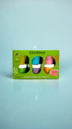 ChildGen Natural Playdough - Set of 6 colors GLITTER