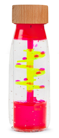 Petit Boum, sensory bottle, two-phase MOVE Spiral Pink
