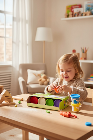 ChildGen, 100% přírodní modelína, sada eco kelímků (8 ks), veganská, z jedlých ingrediencí