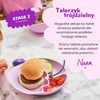 Nana's Manners PURPLE Talerz silikonowy z przyssawką