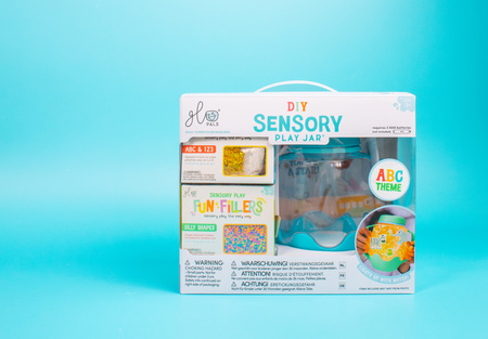 Glo Pals, ABC Sensory Set, Sensory Jar with Magical Fillers and Stickers