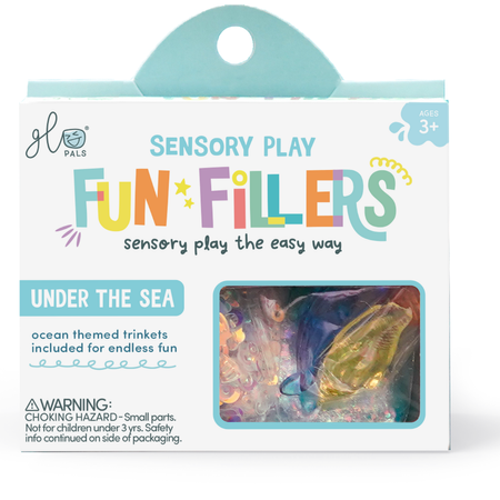 Glo Pals - SEA Fun Fillers Wkład, figurki, brokaty i barwniki do słoików, zabaw sensorycznych