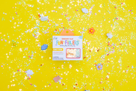 Glo Pals - CASE: FARMA Fun Fillers Wkład, figurki, brokaty do słoików, zabaw sensorycznych x5