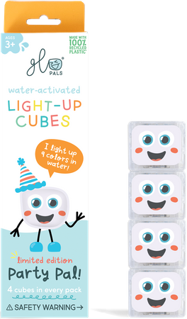 Glo Pals, CASE 5x Kostki sensoryczne świecące w wodzie PARTY PAL - zestaw 5 opakowań pojedyńczych w case