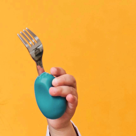 Nana's Manners ETAP 2 Widelec i łyżka TEAL BLUE MORSKI