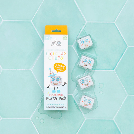 Glo Pals, CASE 5x Kostki sensoryczne świecące w wodzie PARTY PAL - zestaw 5 opakowań pojedyńczych w case