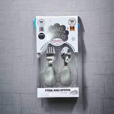 Nana's Manners ETAP 2 Widelec i łyżka GREY
