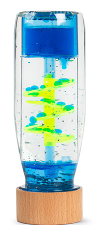 Petit Boum, Butelka sensoryczna, dwufazowa MOVE SPIRALA niebieska