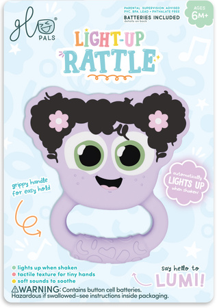 Glo Pals, chrastítko – kousátko svítící ve tmě, aktivované pohybem – Lumi