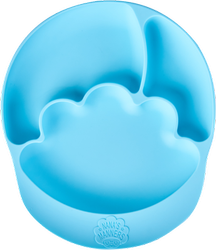 Nana's Manners BLUE Silikonová talíř s přísavkou