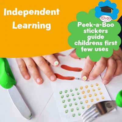 Nanas Manners ETAP 3 GREEN Sztućce nóż widelec 3-9 lat