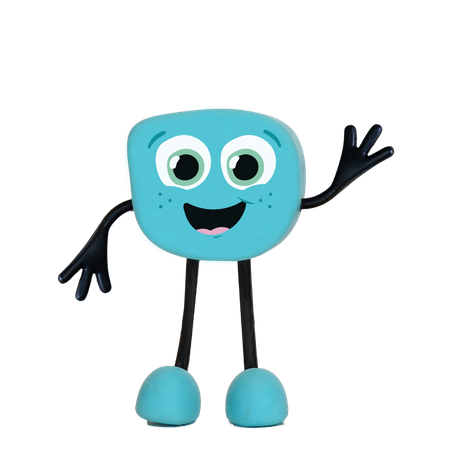 Glo Pals, Postać do kąpieli Blair - zestaw z dwiema kostkami sensorycznymi świecącymi w wodzie